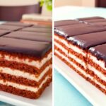 Zafíra szelet recept, valódi házi főzött krémmel