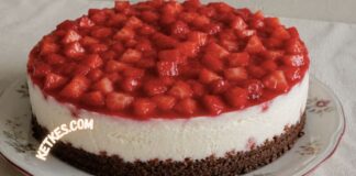 Sütés nélküli epres túrótorta recept, nálunk új kedvenc lett