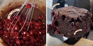 Meggyes csokis brownie recept, egyszerű és pillanatok alatt elkészíthető