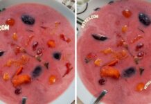 Egyszerű főzés nélküli hideg gyümölcsleves